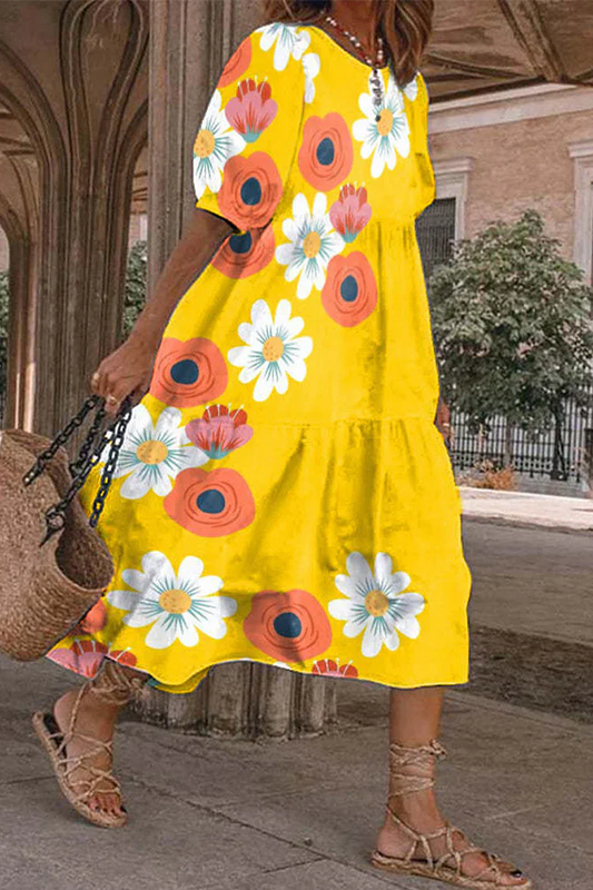 Vestido con falda de vuelo ideal para un look femenino y romántico