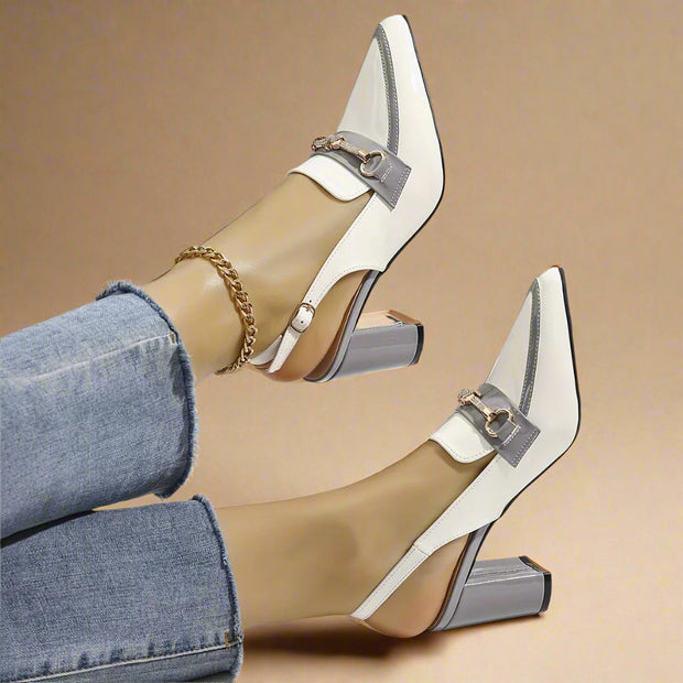 Slingback Tacón Bloque - Millie