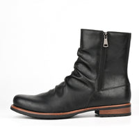 Botas de cuero para hombre con cierre lateral y suela baja - Halvor