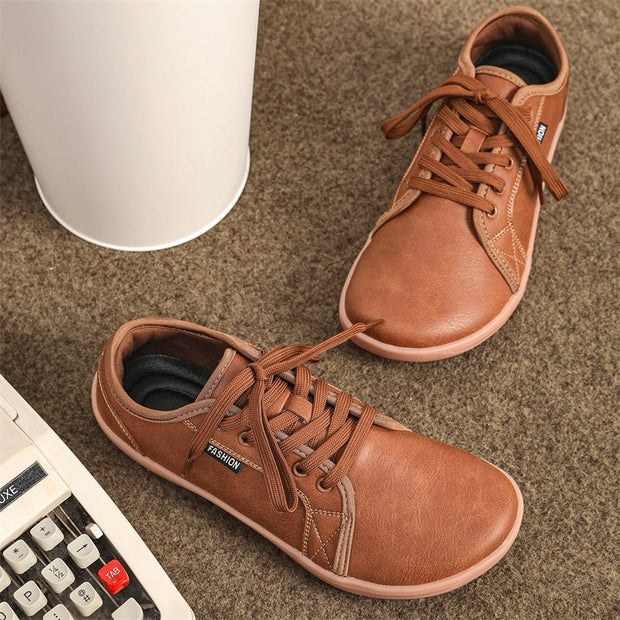 Zapatillas deportivas hombre punta ancha suela flexible - Iker
