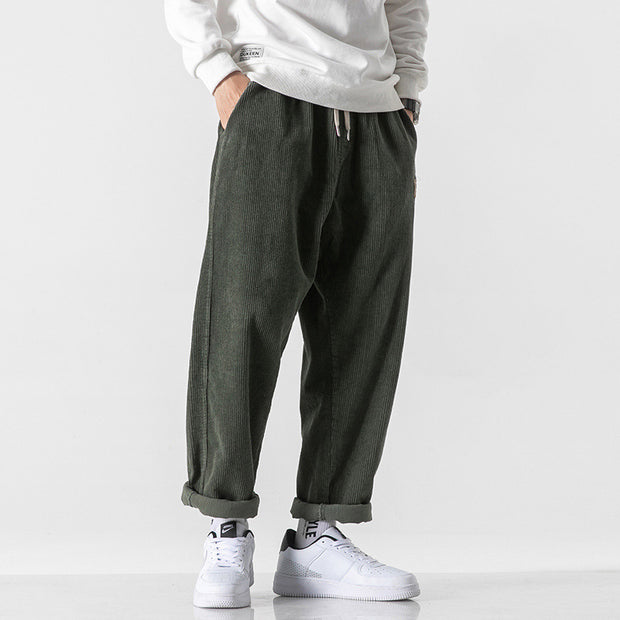 Pantalones para hombre efecto pana suave - Edrion