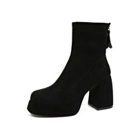 Botines de tacón para mujer con cremallera - Eirl