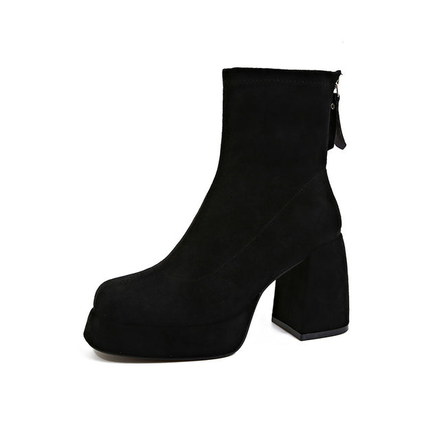 Botines de tacón para mujer con cremallera - Eirl