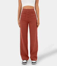 Pantalón para mujer con botonadura frontal - Elvren