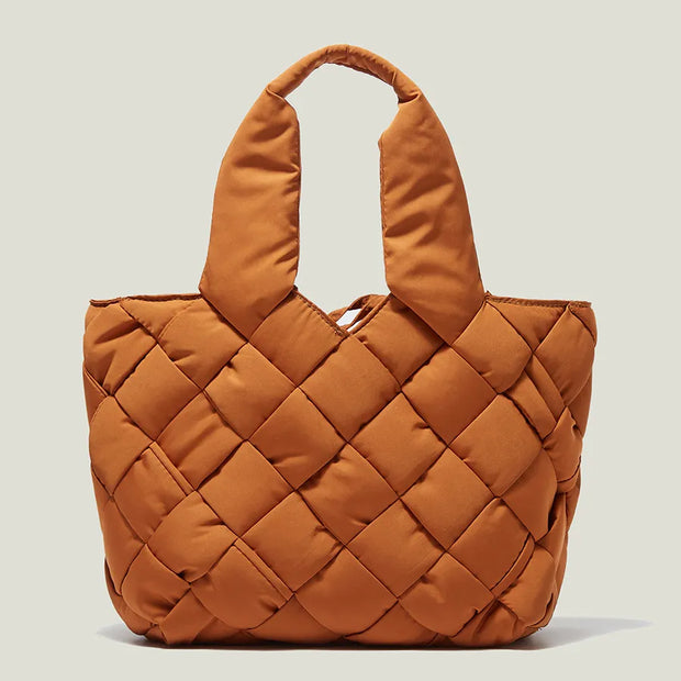 Bolso shopper acolchado de lona para mujer - Sara