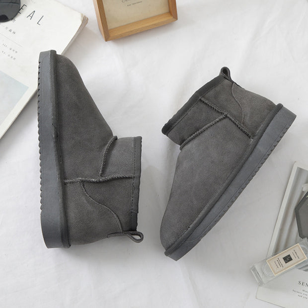Botines de invierno para mujer en ante con forro interior - Sophia