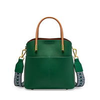 Bolso bucket para mujer de piel granulada con asa doble - Emilia