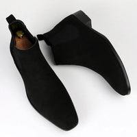 Botines hombre ante estilo chelsea punta cuadrada - Álvaro