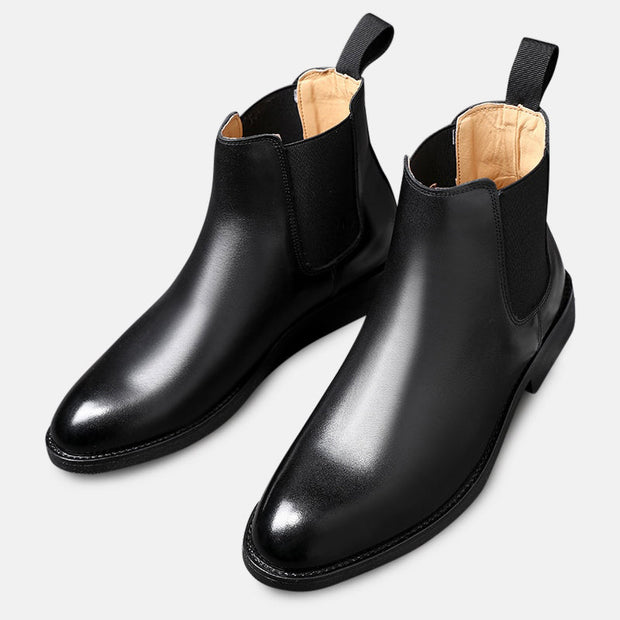 Botines de piel con diseño italiano para hombre - Arveon