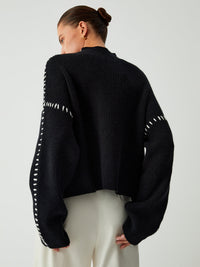 Regina - Moda Jersey oversize de punto holgado