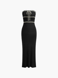 Ruby - Vestido midi de tubo anudado