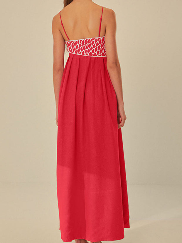 Scarlett - Vestido Semi-Transparente Peces Bordados
