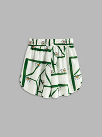 Julia - Conjunto de pantalón corto con cordón estampado