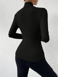 Camiseta de tejido para mujer cuello cruzado - Sigrunel