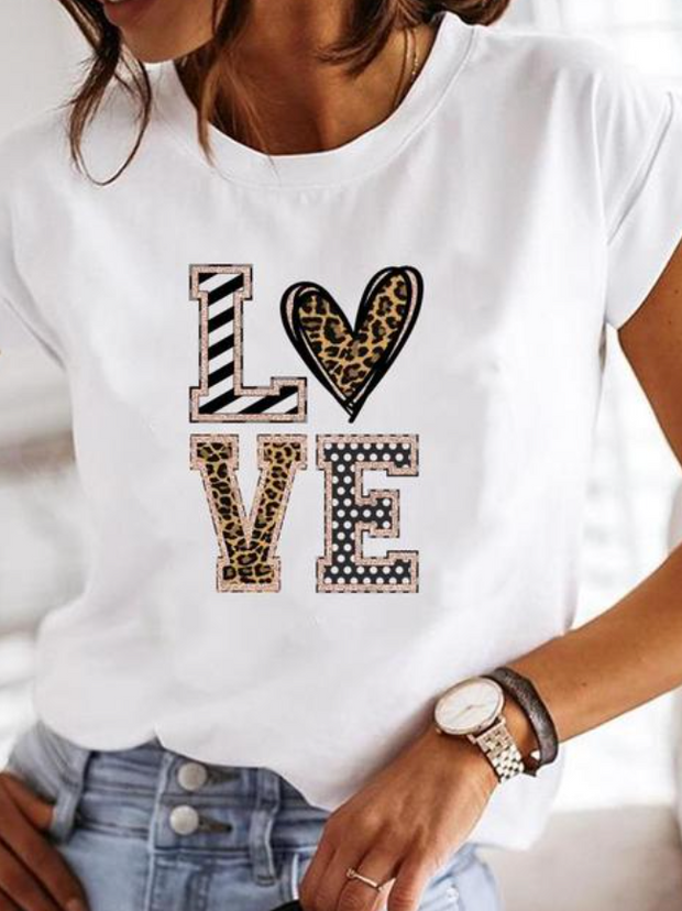 Osalinda - Elegante camiseta con extravagantes diseños veraniegos