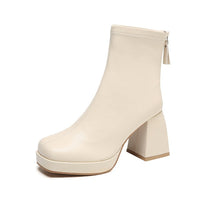 Grazia - Botines Glamour Plataforma Elegante Tela Elástica