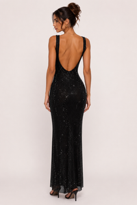 Vestido largo de noche elegante para mujer de fiesta y gala - Roswitha