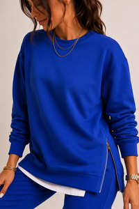 Conjunto mujer sudadera con aberturas laterales y pantalón jogger - Louise