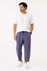 Pantalón ligero para hombre de corte relajado con cintura elástica - Ludger