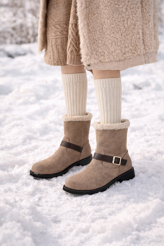 Botas de tobillo de acabado suave para mujer con silueta estilizada - Elvane