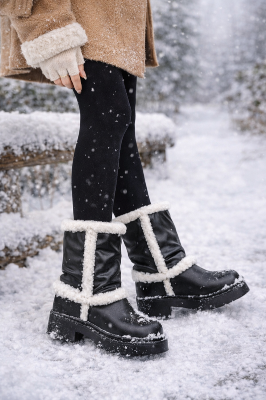 Botas de invierno para mujer de forro suave - Elsbethr