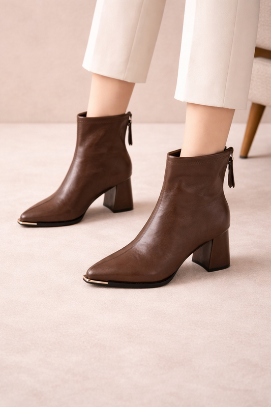Botas de tobillo para mujer de punta - Baeza