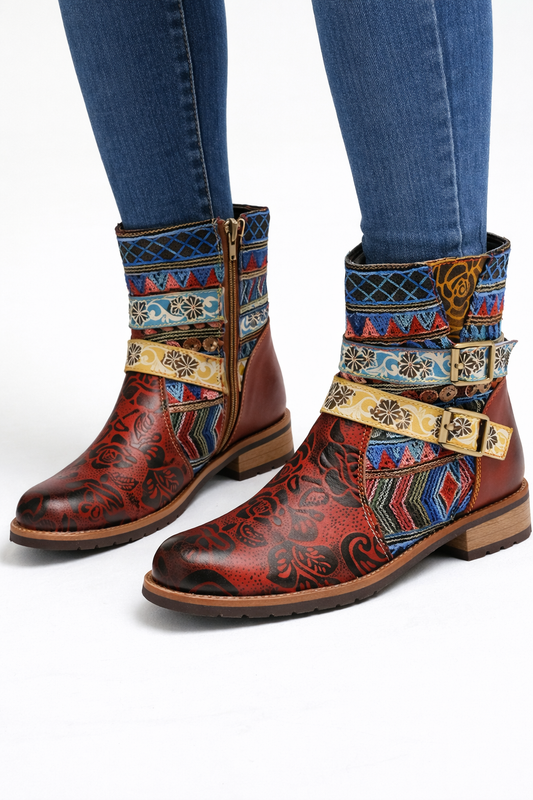 Botas media caña para mujer decorativas - Kjersti