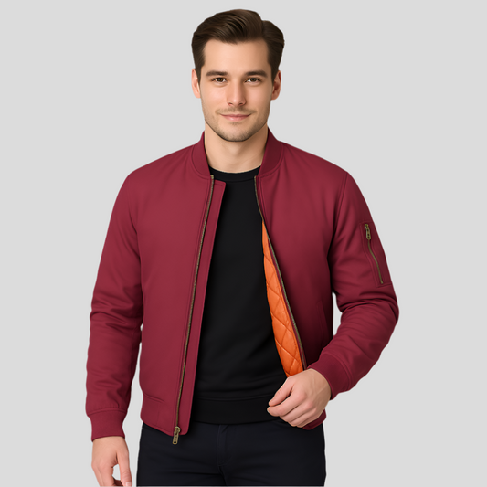 Chaqueta de hombre estilo bomber con forro interior - Julian