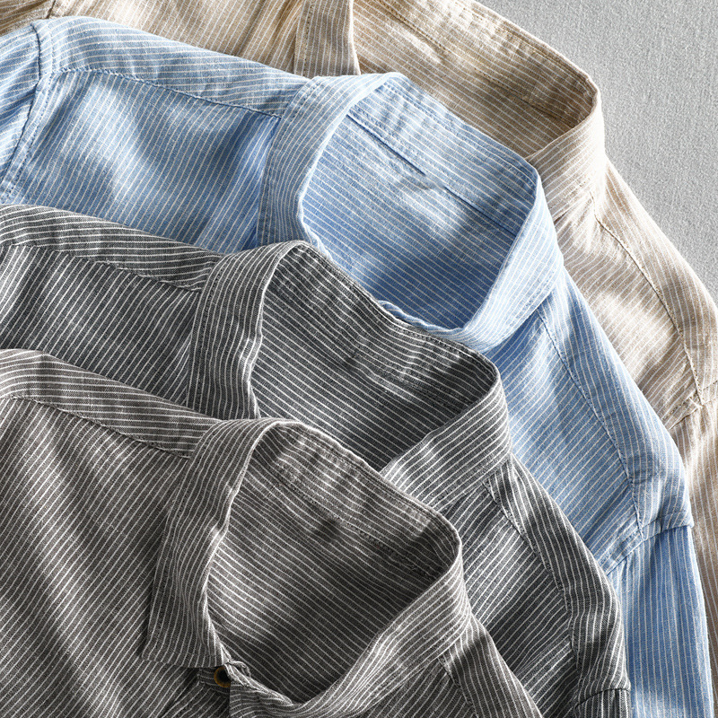 Constantino - Camisa de Lino a Rayas