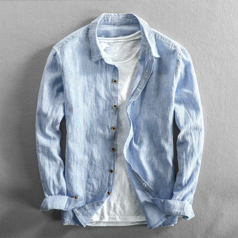 Constantino - Camisa de Lino a Rayas