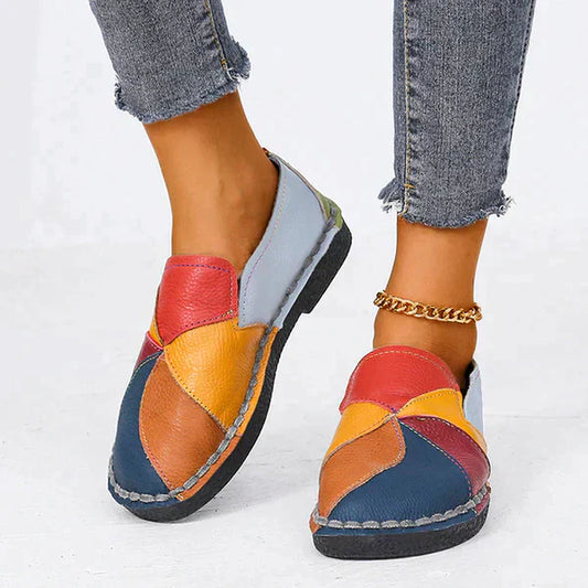 Salma - Zapatos ortopédicos de color para mujer con tacón