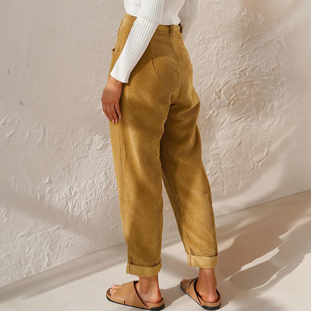 Emilia - Pantalones Casuales de Pana