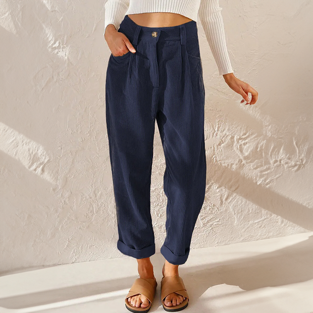Emilia - Pantalones Casuales de Pana