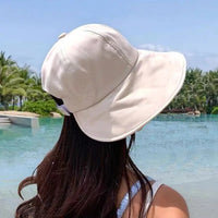 Sombrero de verano de algodón suave con protección solar