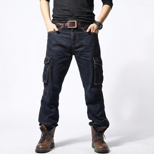 Pantalones cargo para hombre amplios - Hakon