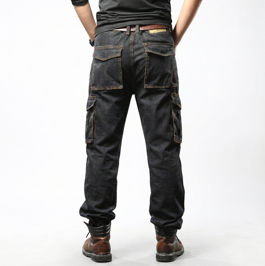 Pantalones cargo para hombre amplios - Hakon