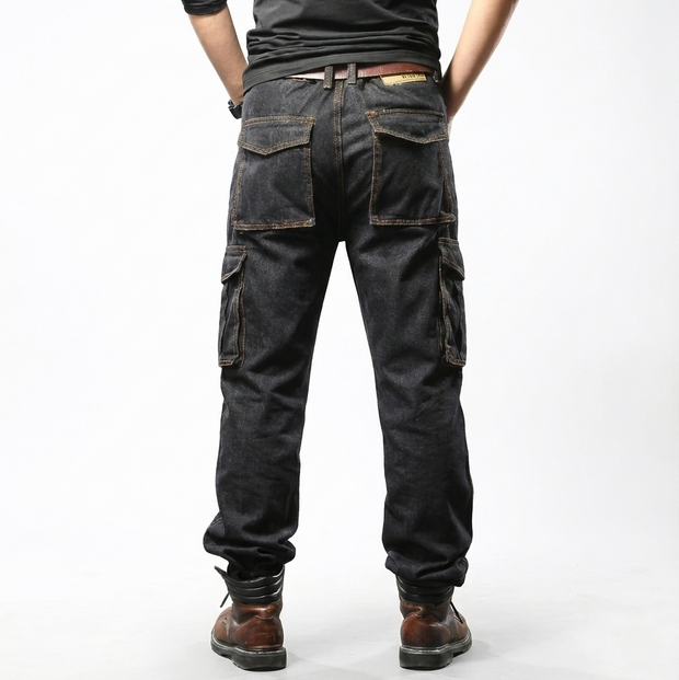 Pantalones cargo para hombre amplios - Hakon