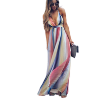 Erika - Vestido largo diseño multicolor