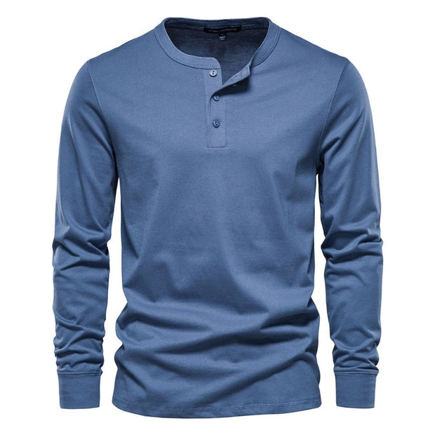 Camisa casual de manga larga para hombre
