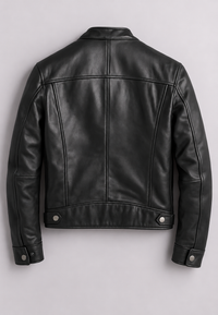 Cazadora biker hombre efecto piel cuello mao cuatro bolsillos cremallera - Kaelor
