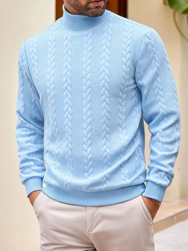 Jersey de punto para hombre con cuello alto - Matteo