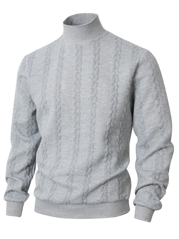 Jersey de punto para hombre con cuello alto - Matteo