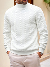 Jersey de punto para hombre con cuello alto - Matteo