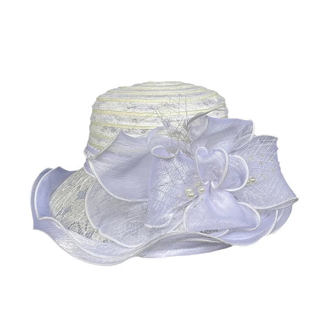 Elegante sombrero de ala ancha