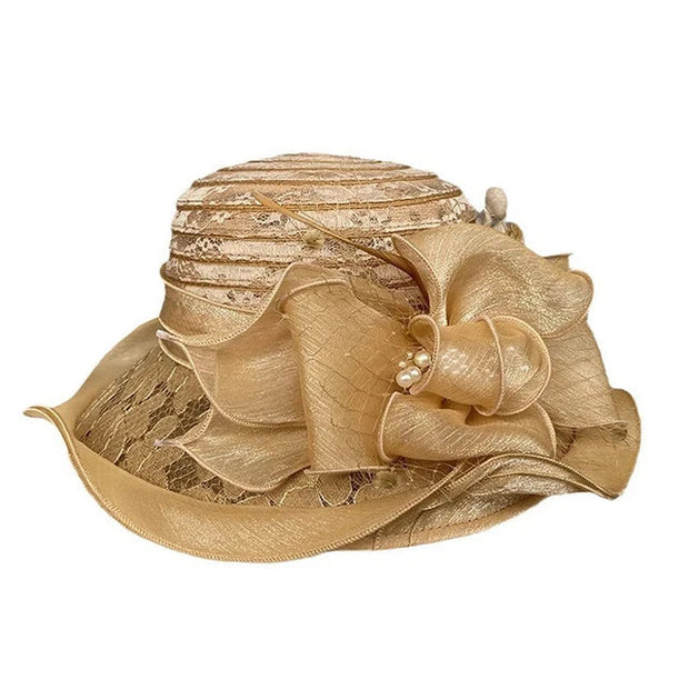 Elegante sombrero de ala ancha