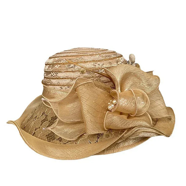 Elegante sombrero de ala ancha