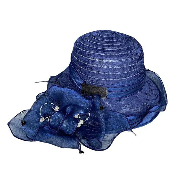 Elegante sombrero de ala ancha