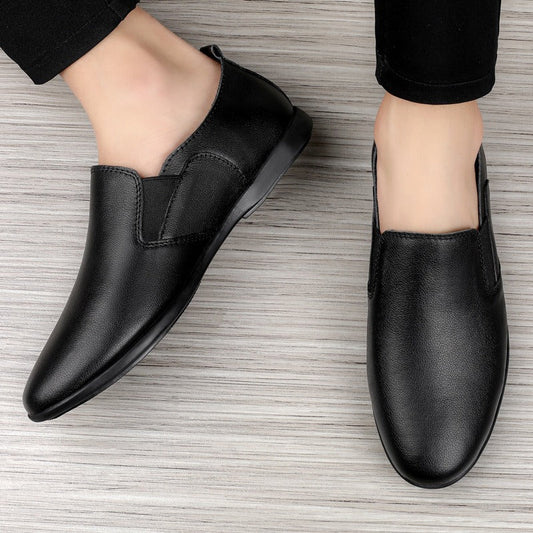 Mocasines hombre cuero sintético estilo formal slip on - Julián