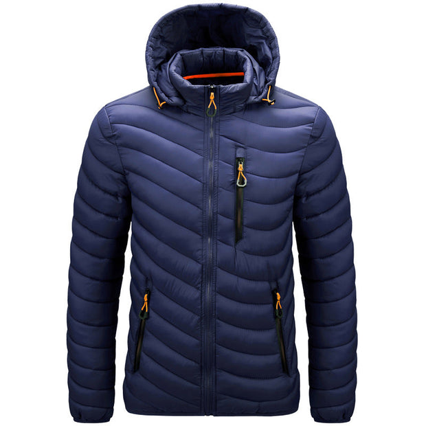 Chaqueta acolchada ligera para hombre con capucha - Sverre
