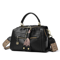 Bolso bandolera para mujer de cuero sintético con detalles metálicos - Juliette